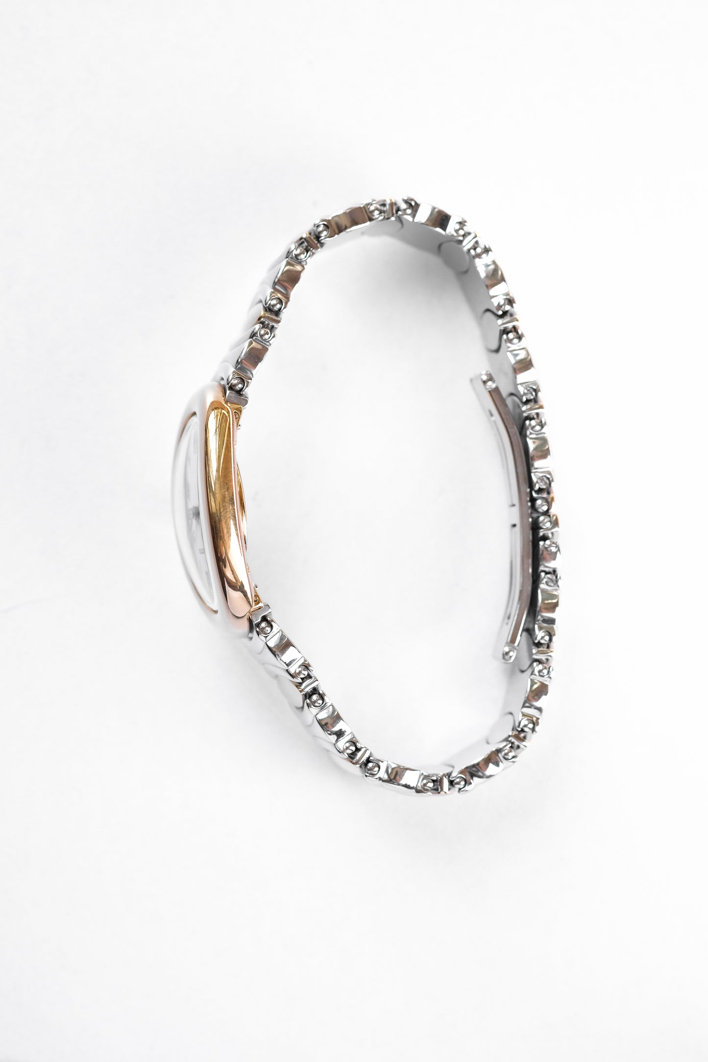 Cartier Baignoire "Casque d'Or" Yellow gold & steel - c. 1990