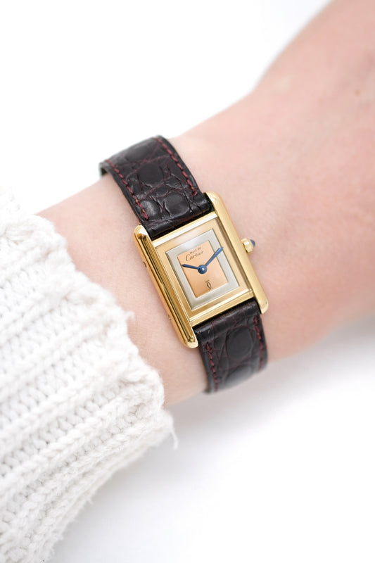 Cartier Tank Must "Trinity" Medium - c. 1990 - ref. 366001