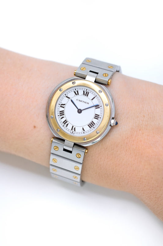 Cartier Santos "Vendôme" Or & Acier - Grand Modèle - ref. 81912 - v. 1980