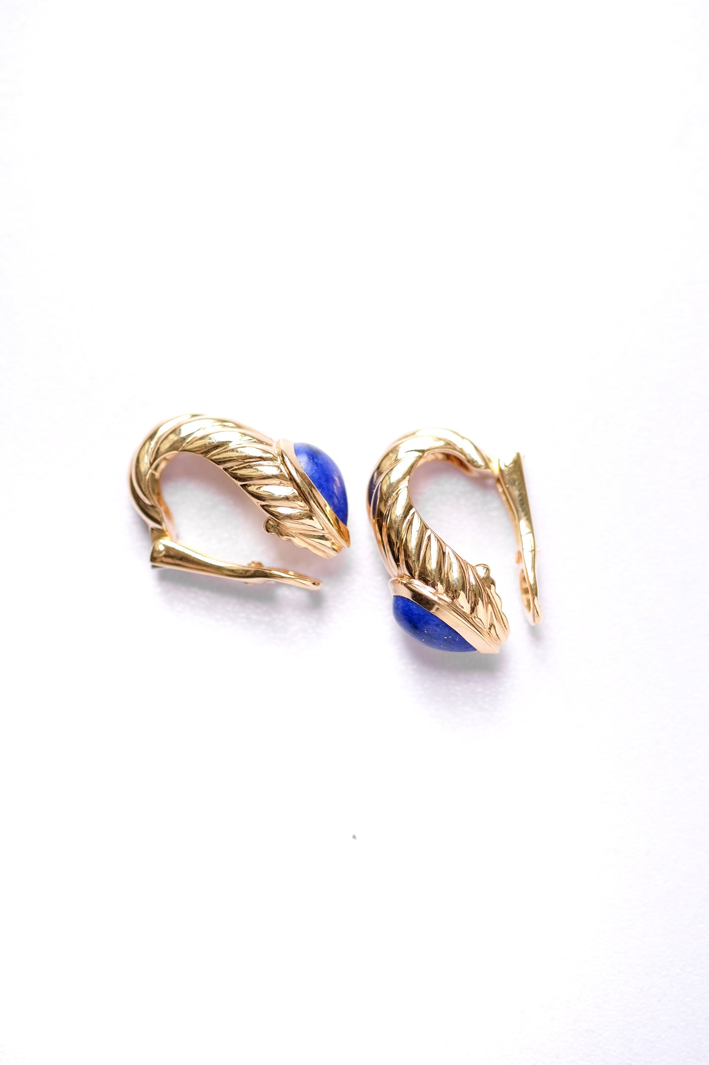 Boucheron Boucles d'Oreilles Serpent Bohème Lapis-lazuli