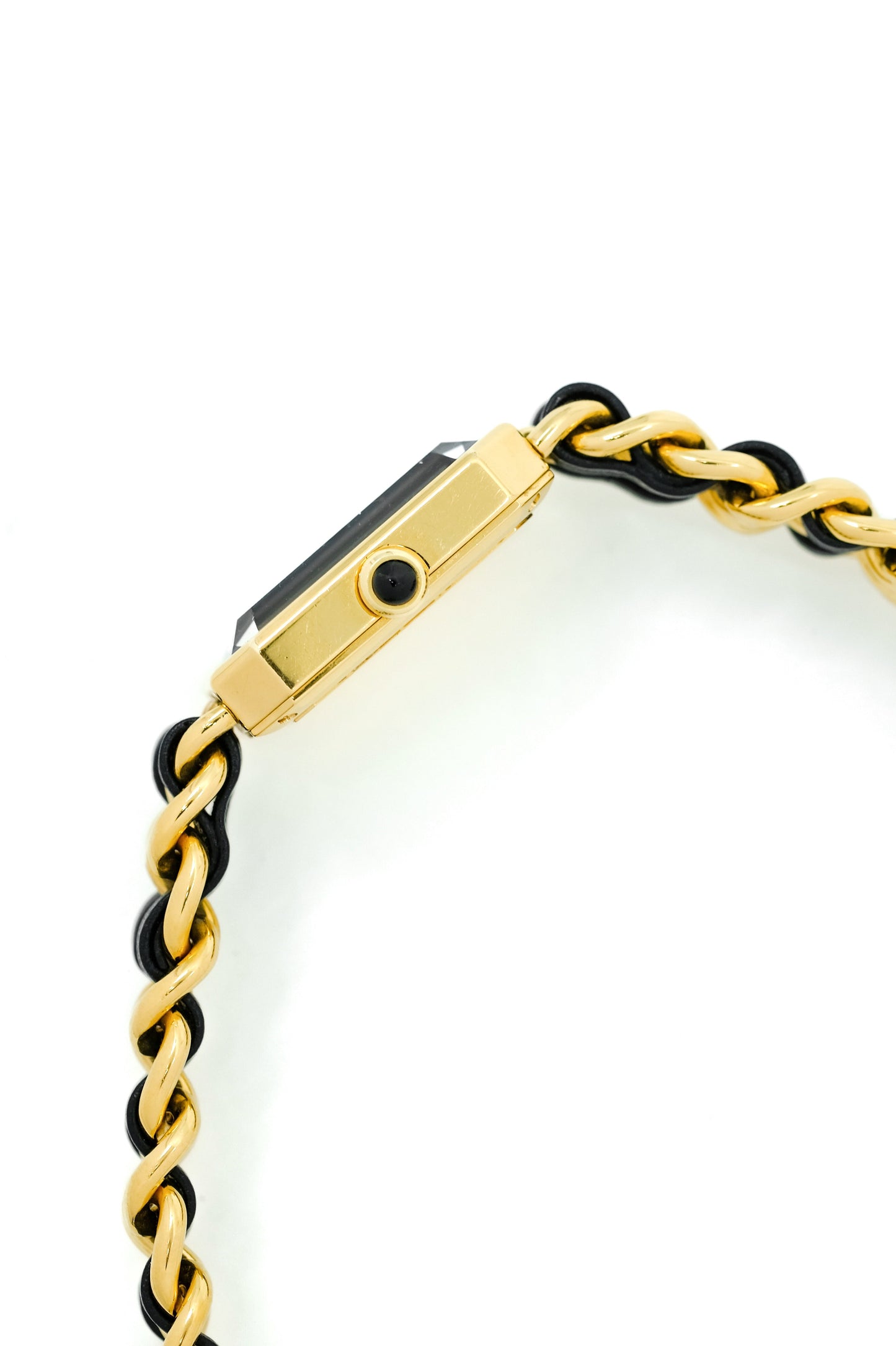 Chanel Première - Plaquée or & cuir - M