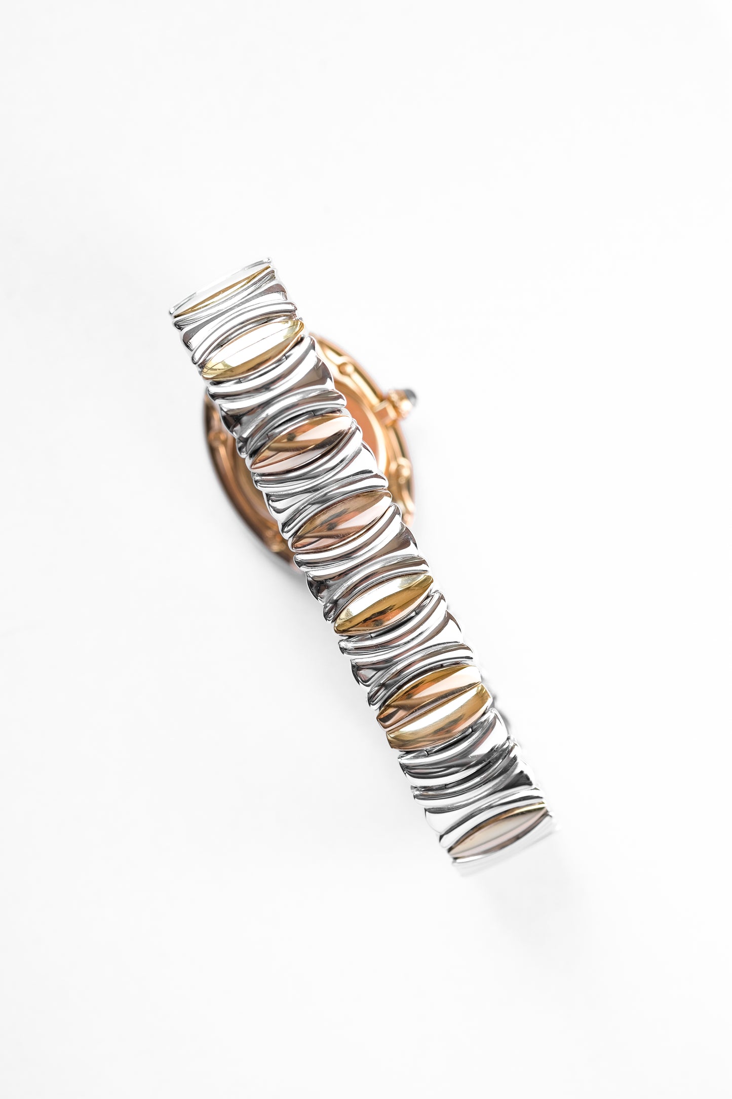 Cartier Baignoire "Casque d'Or" Yellow gold & steel - c. 1990