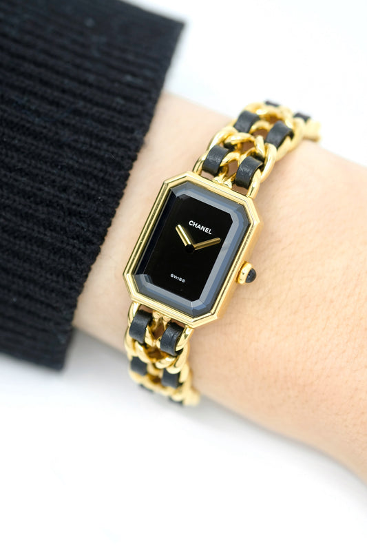 Chanel Première - Gold plated & leather - M