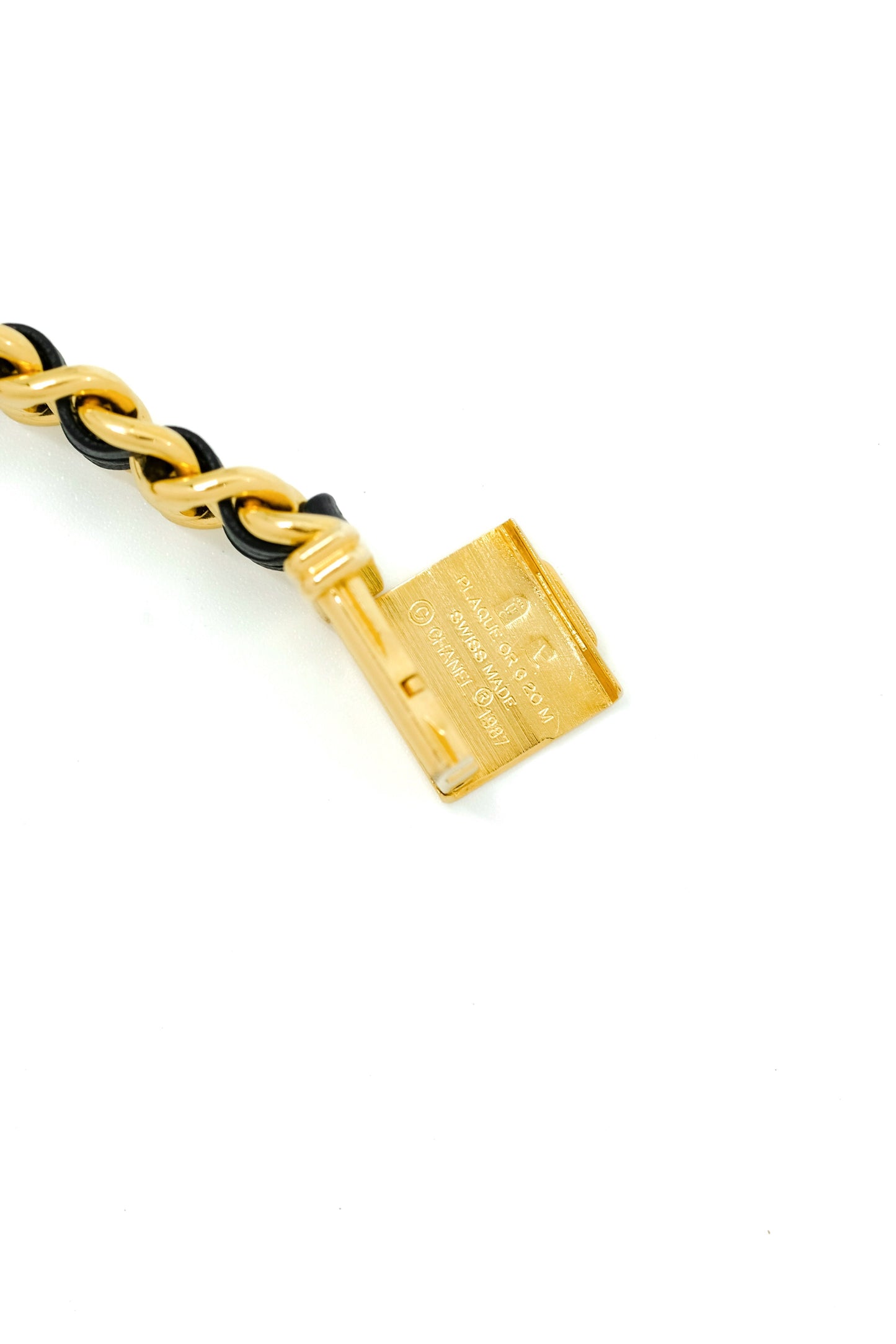 Chanel Première - Plaquée or & cuir - M