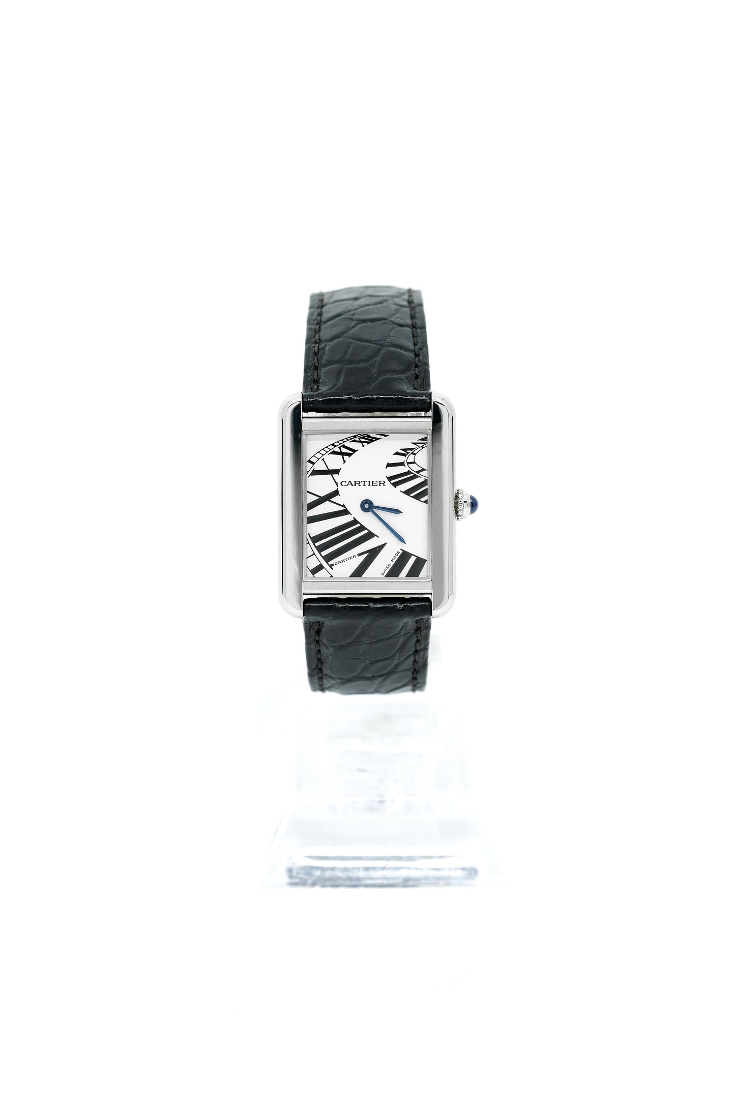 Cartier Tank Solo ref. 3170 "Piano" - Acier - v. 2010 (full set)
