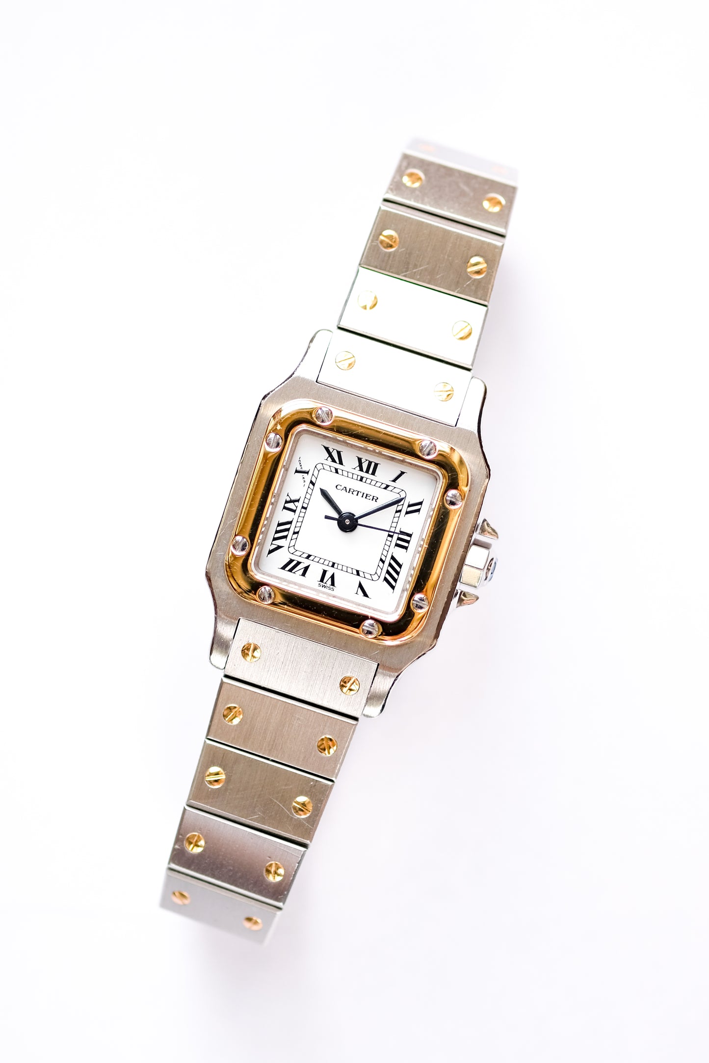 Cartier Santos Lady automatic - gold and steel