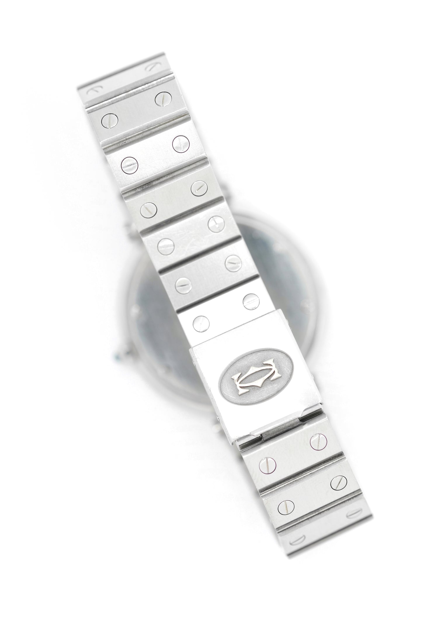 Cartier Santos "Vendôme" Ghost Acier ref. 8192 - Grand Modèle - 1982 (full set)