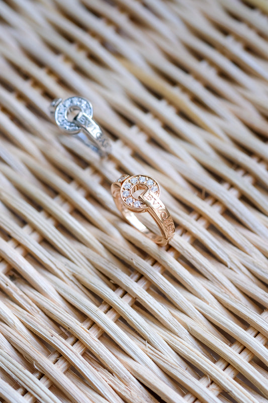 Bulgari "Bvlgari" Ring - Rose gold & Diamonds