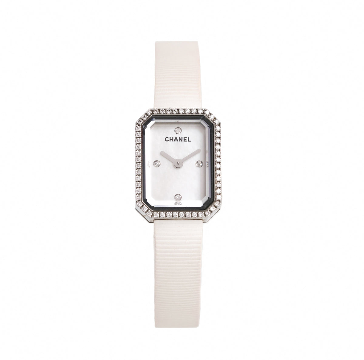 Chanel Première Mini - Steel & Diamonds - ref. H2433