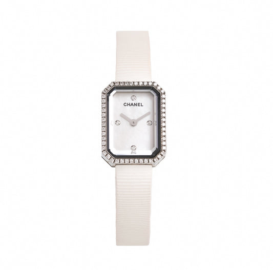 Chanel Première Mini - Acier & Diamants - réf. H2433