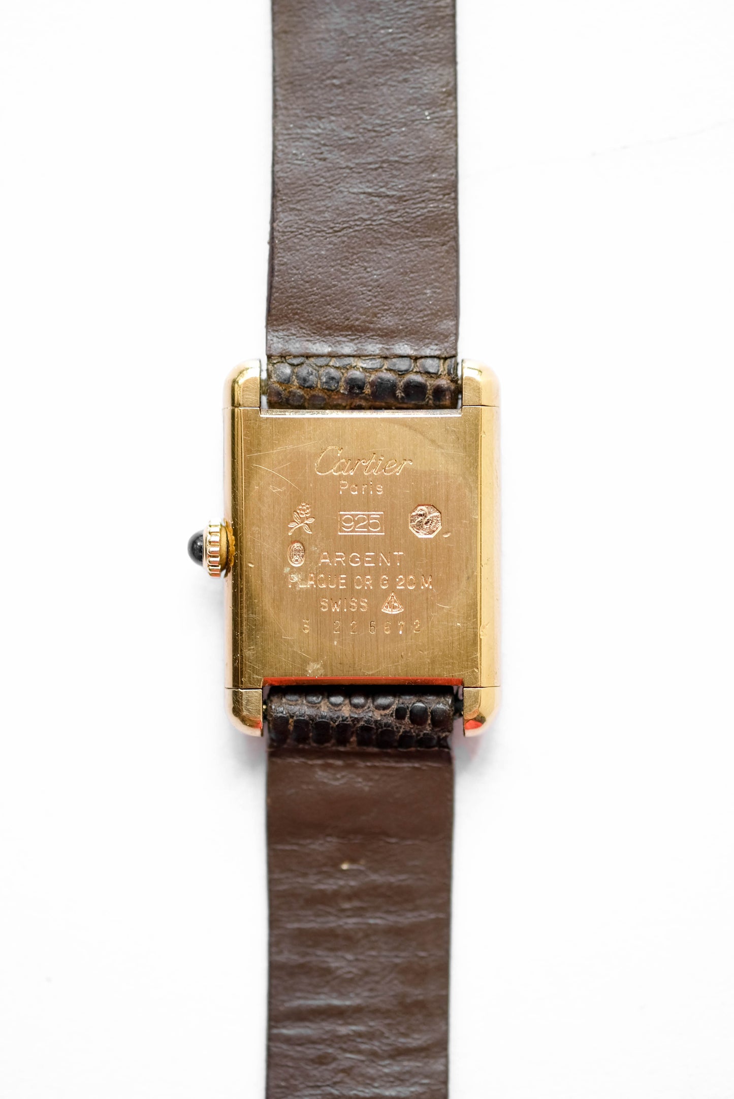 Cartier Tank Must rouge mécanique - Médium - v. 1970