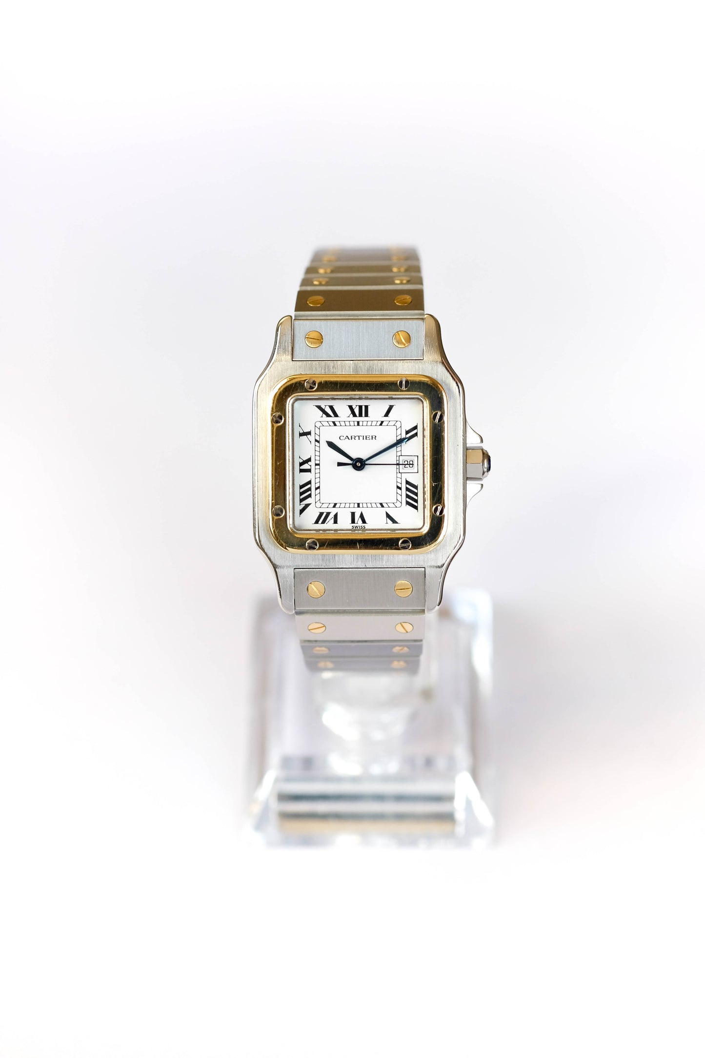 Cartier Santos GM or & acier