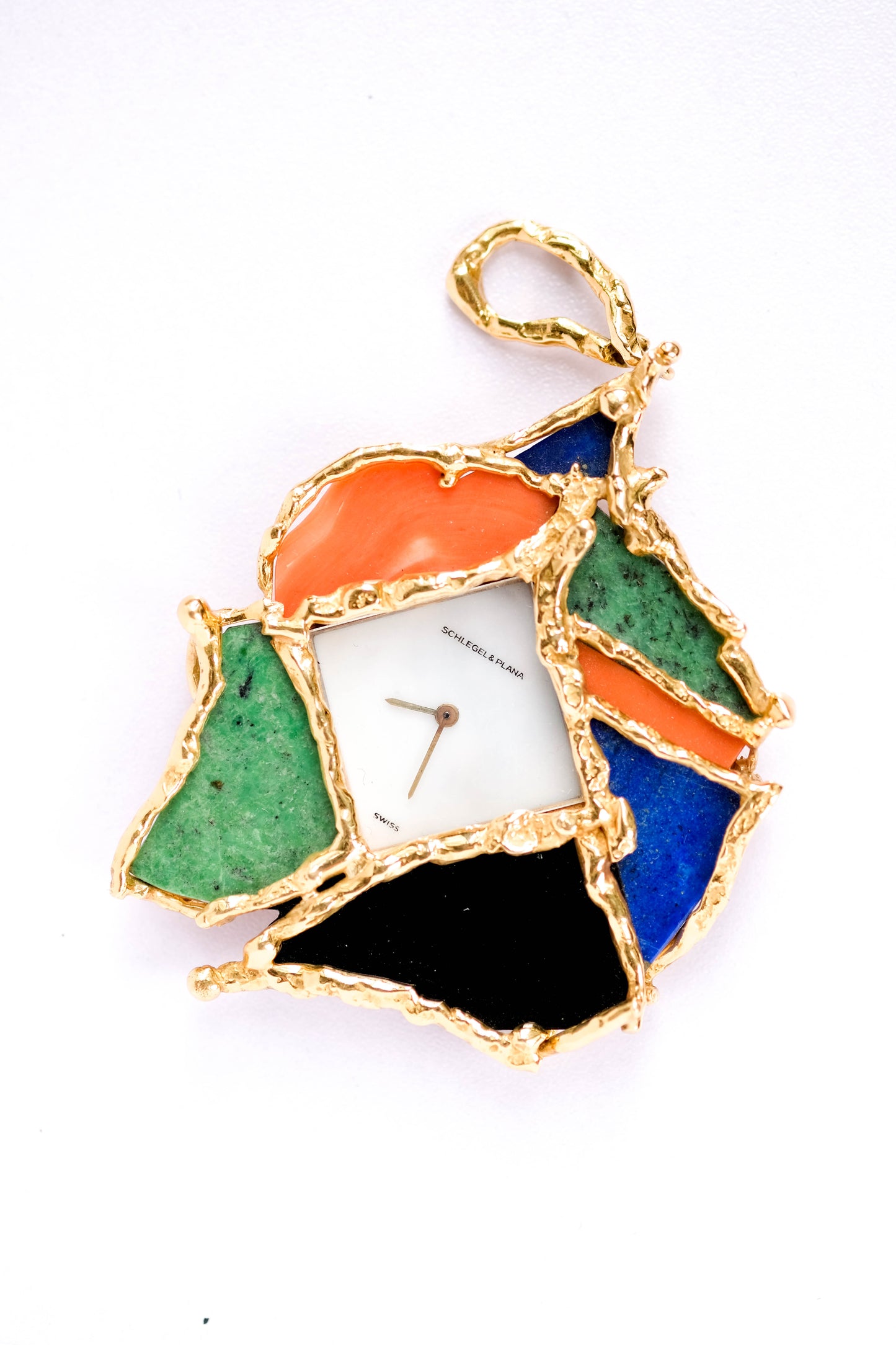 Schlegel & Plana multi-gem pendant - c. 1970