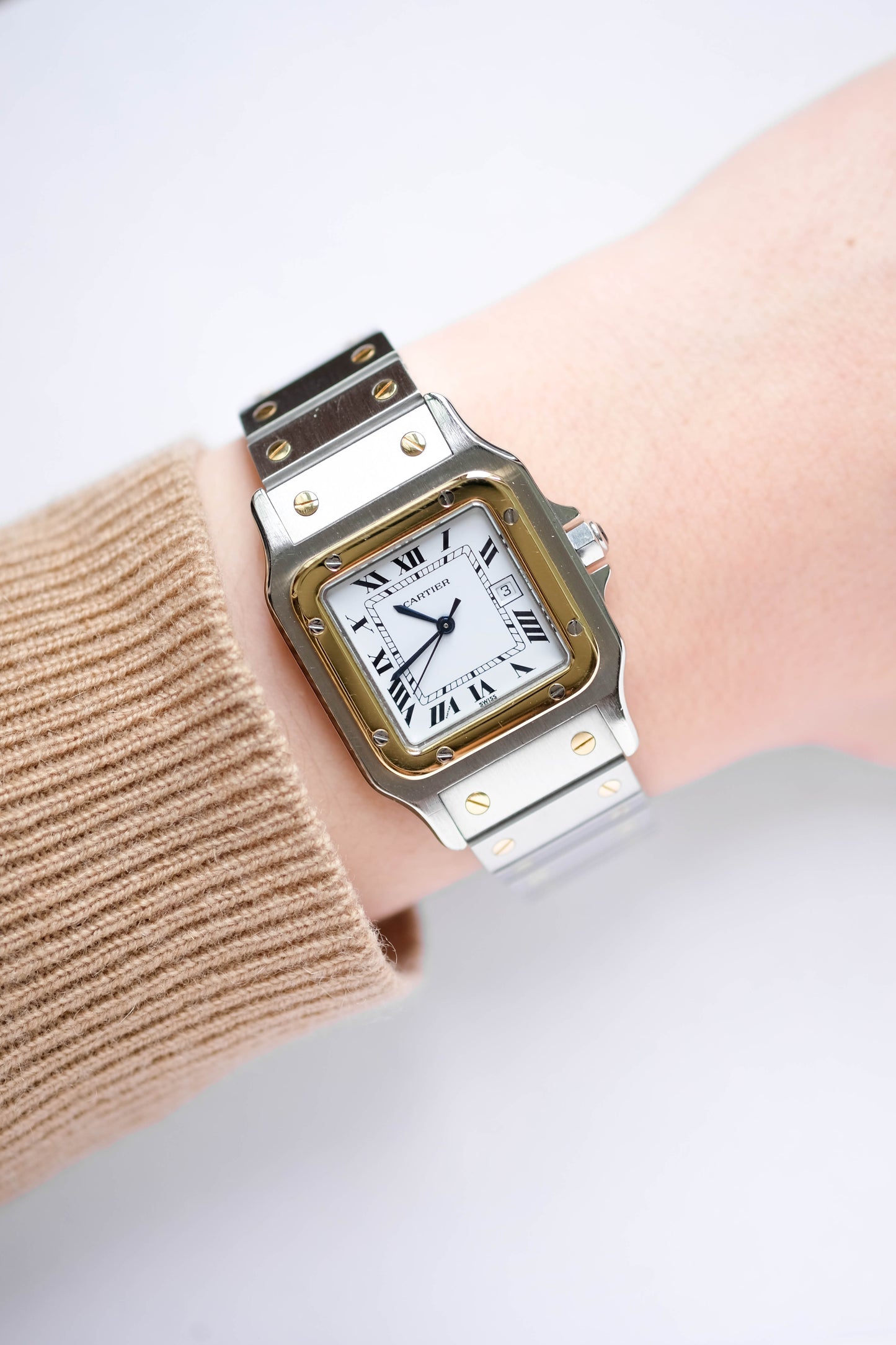 Cartier Santos GM or & acier