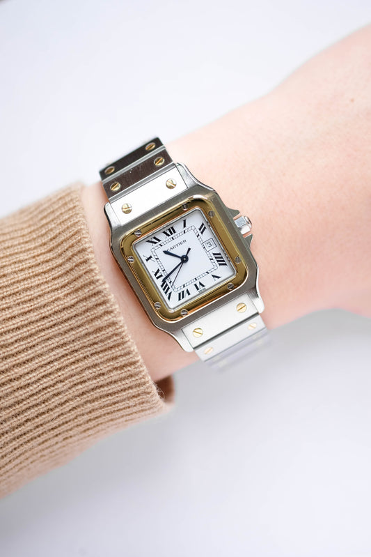 Cartier Santos GM or & acier
