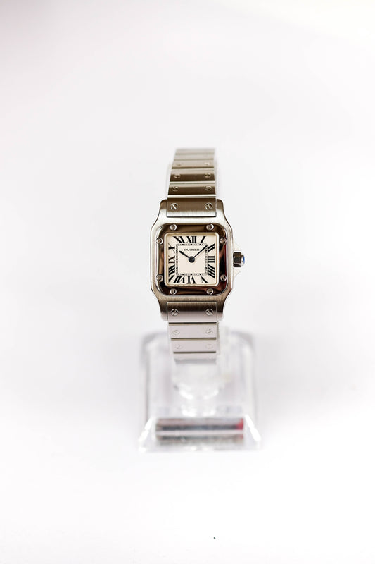 Cartier Santos galbée acier - small