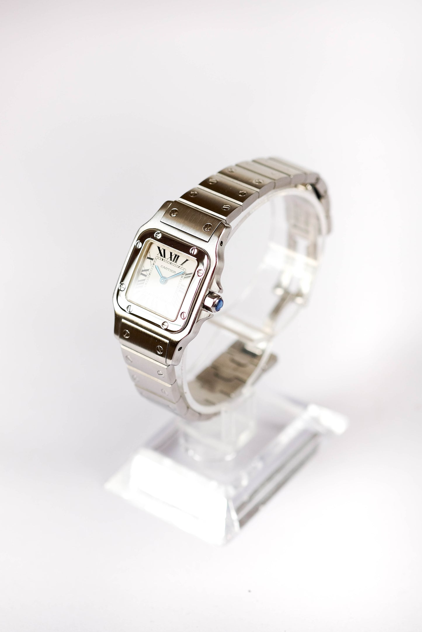 Cartier Santos galbée acier - small