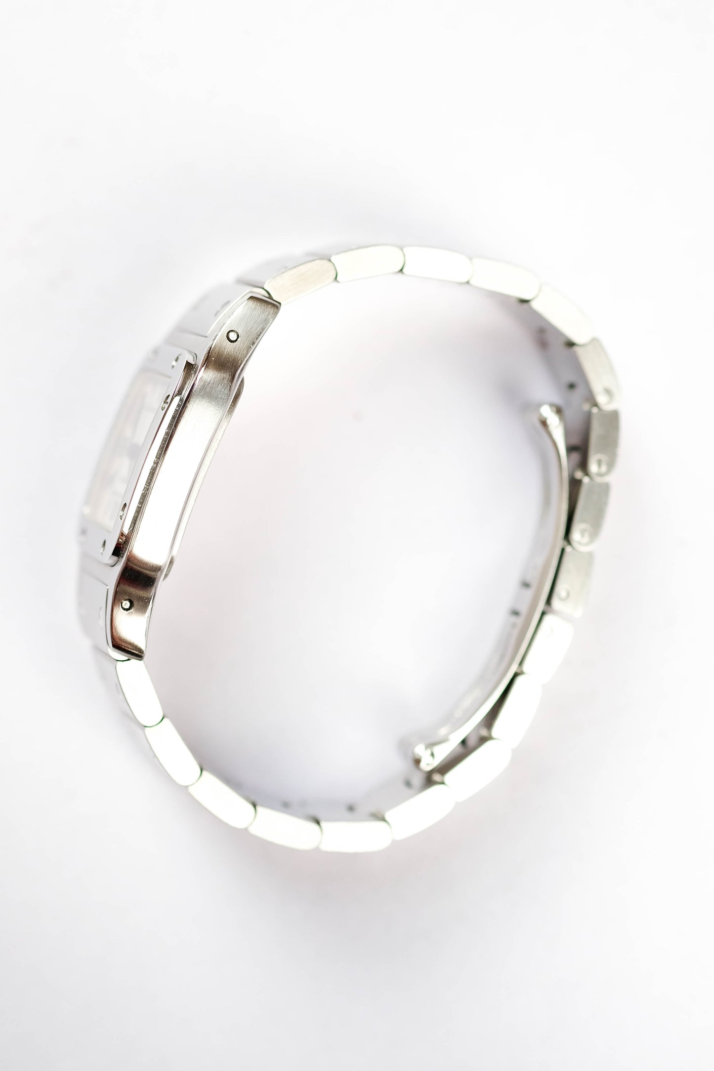 Cartier Santos galbée acier - small