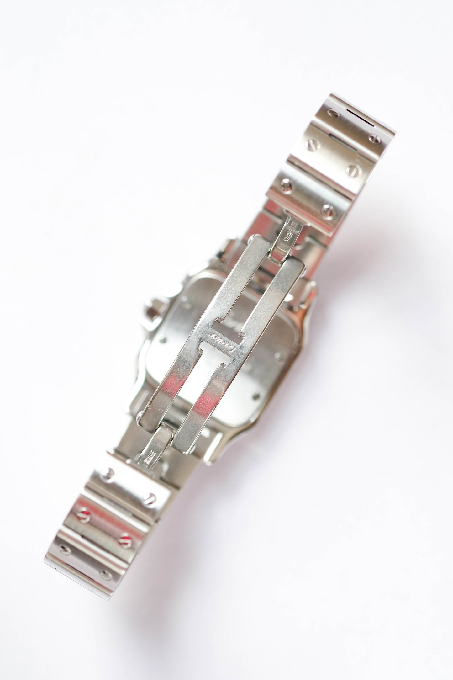 Cartier Santos galbée acier - small