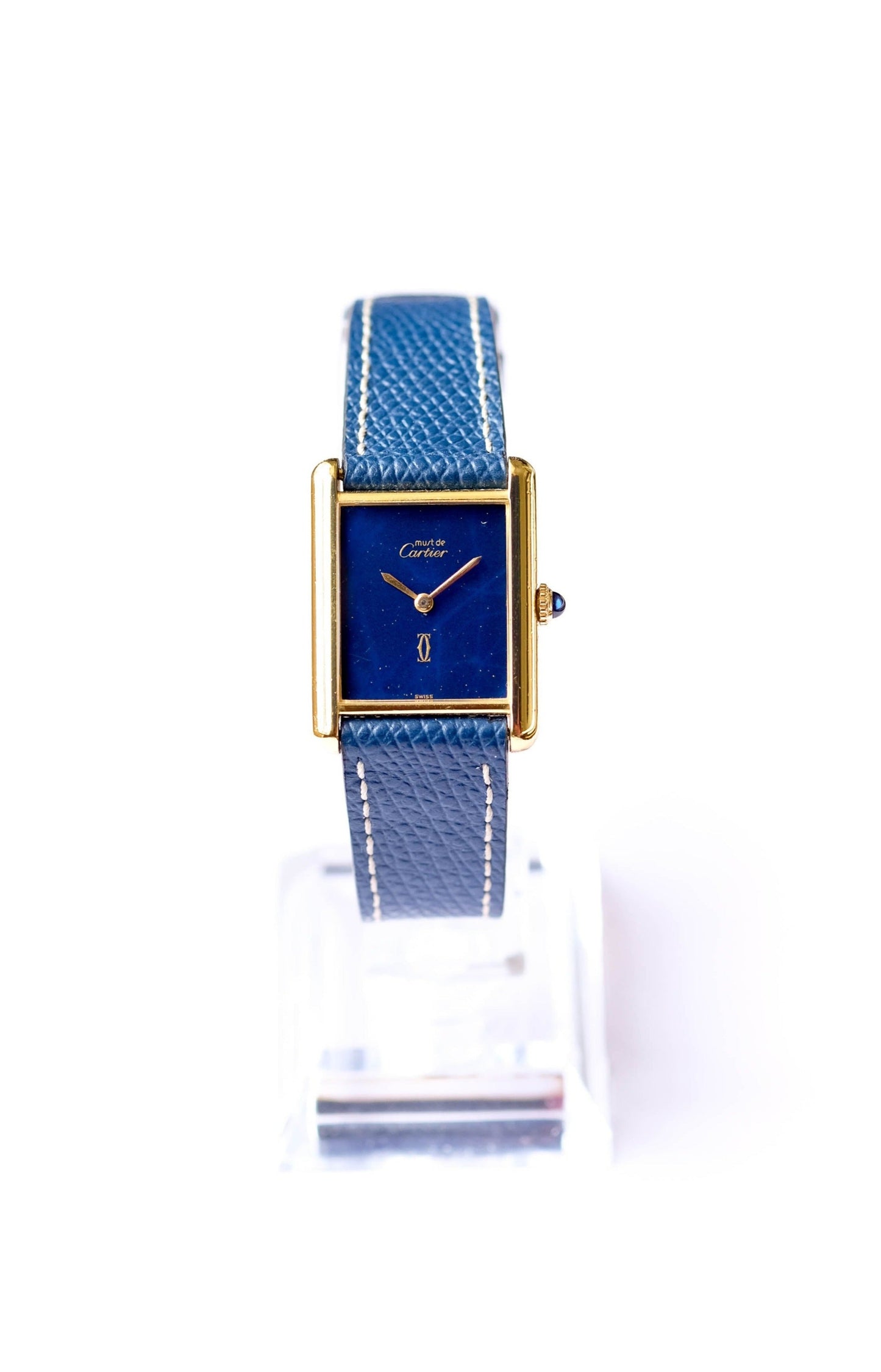 Cartier Tank Must bleue - mécanique