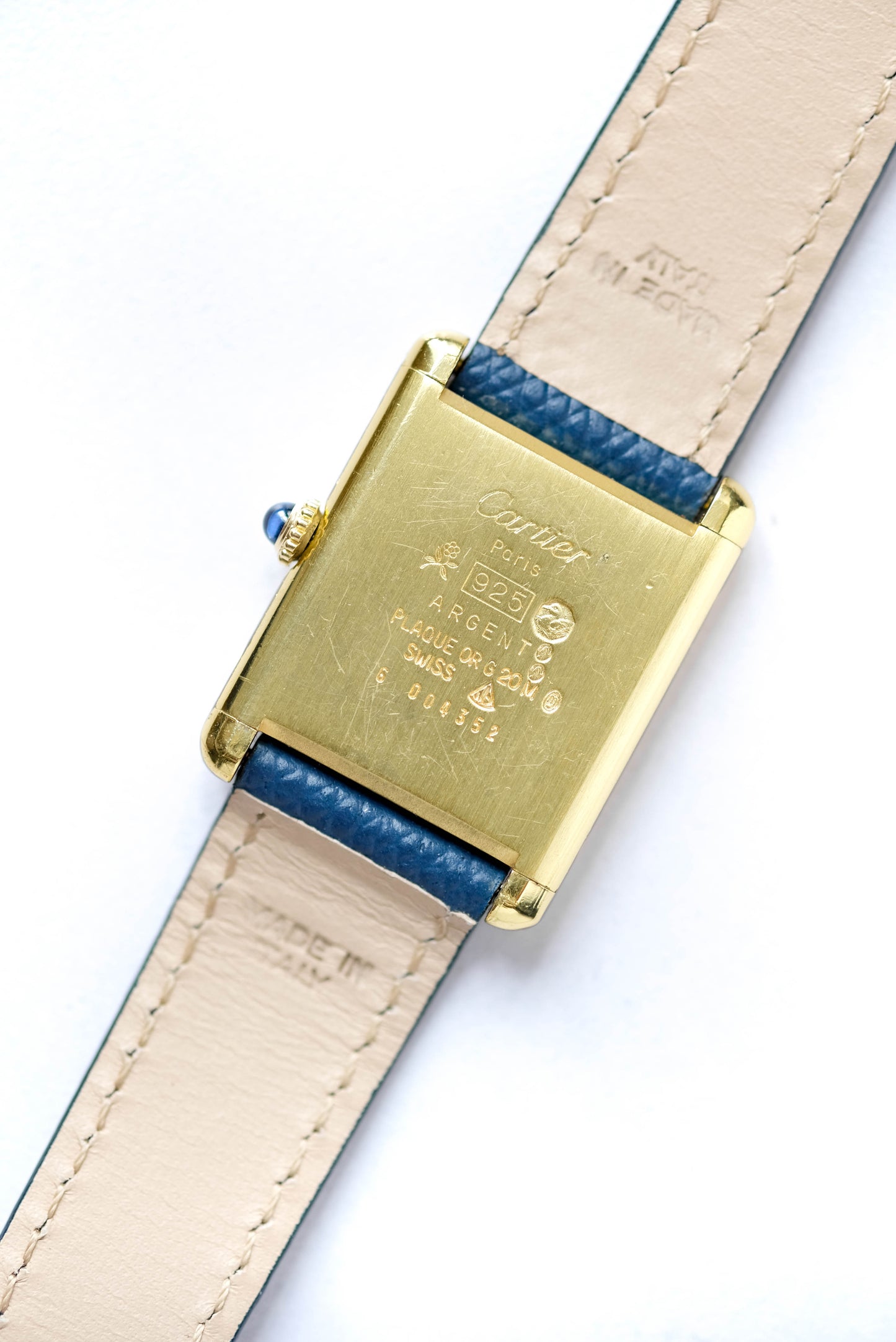 Cartier Tank Must bleue - mécanique