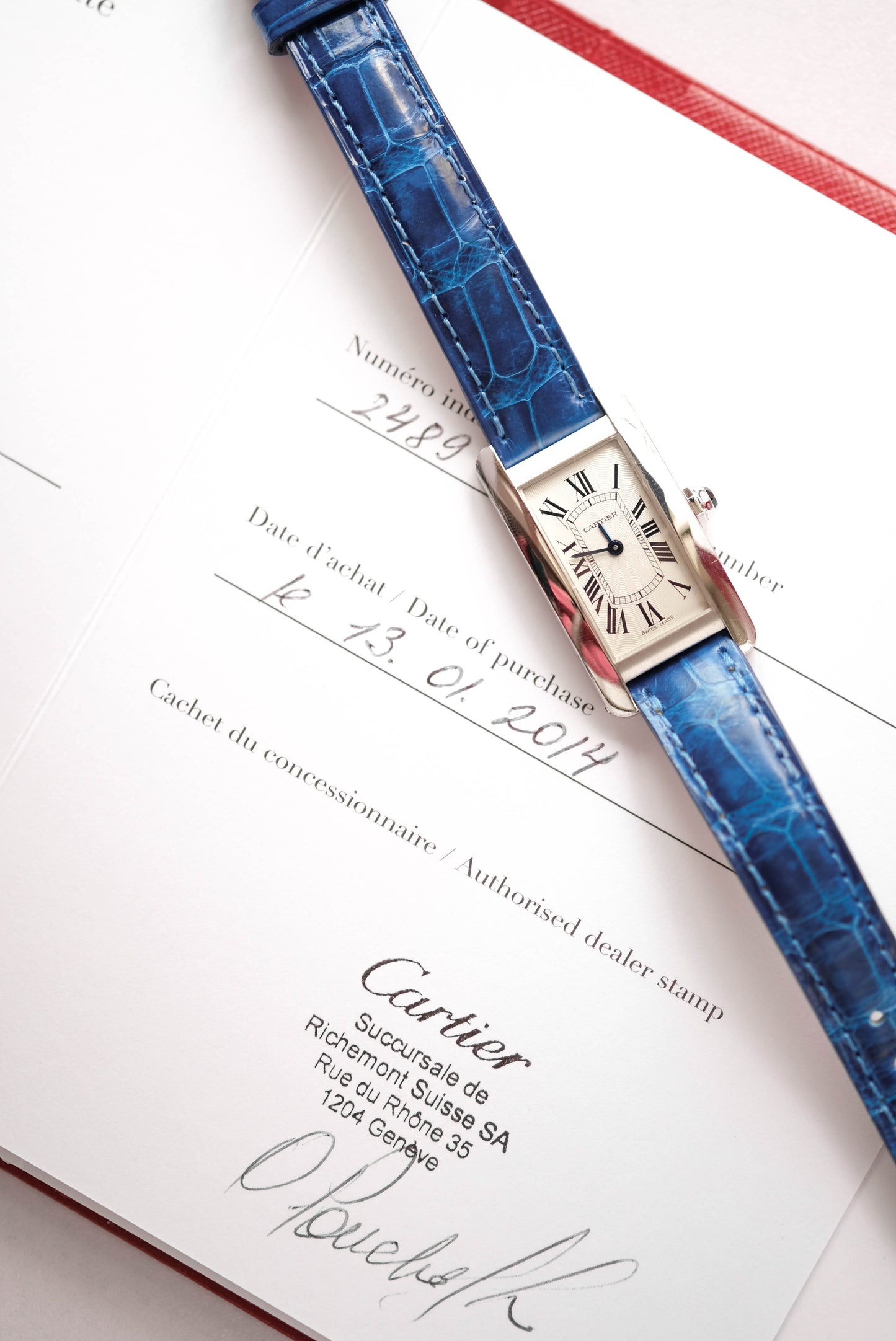 Cartier Tank Américaine - or blanc - full set 2014