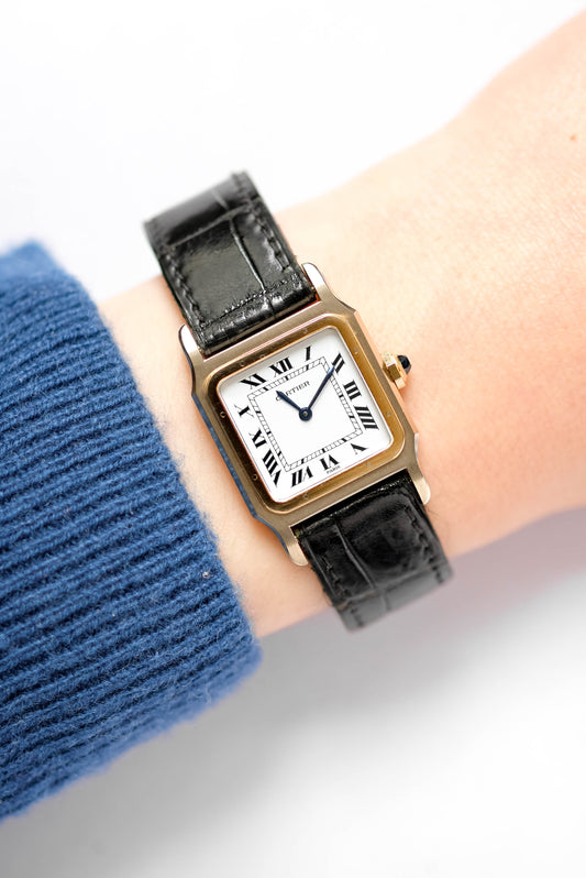 Cartier Santos Dumont 2 ors - grand modèle - 1970s