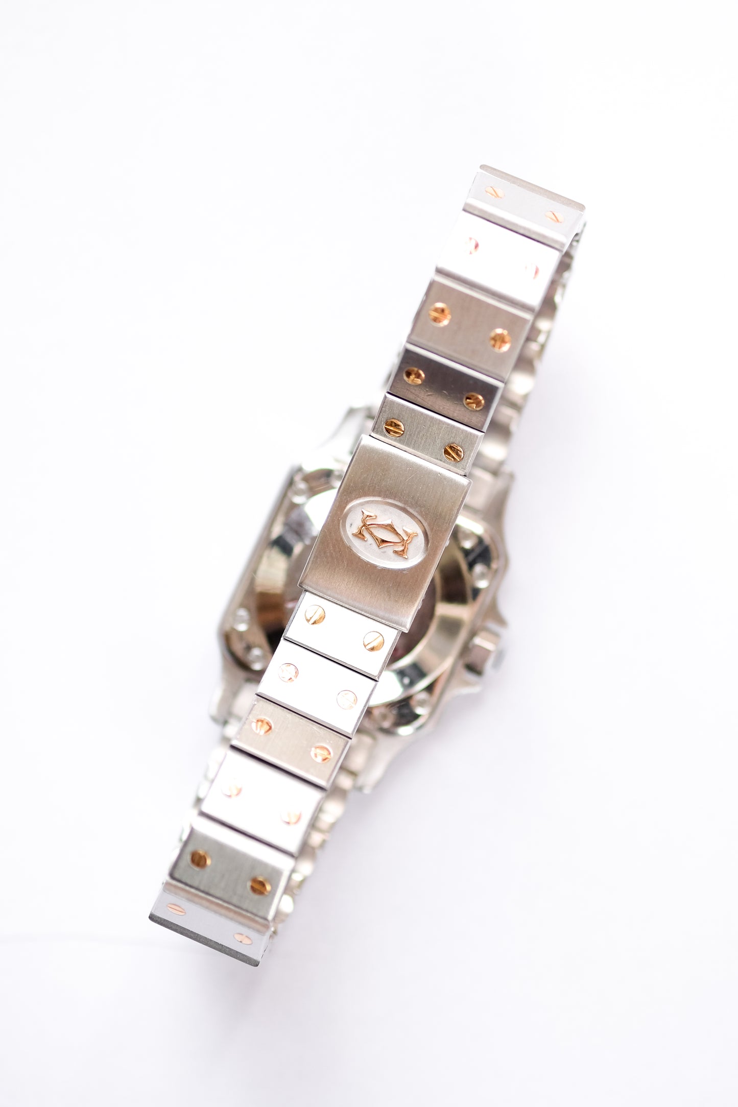 Cartier Santos Lady automatic - gold and steel