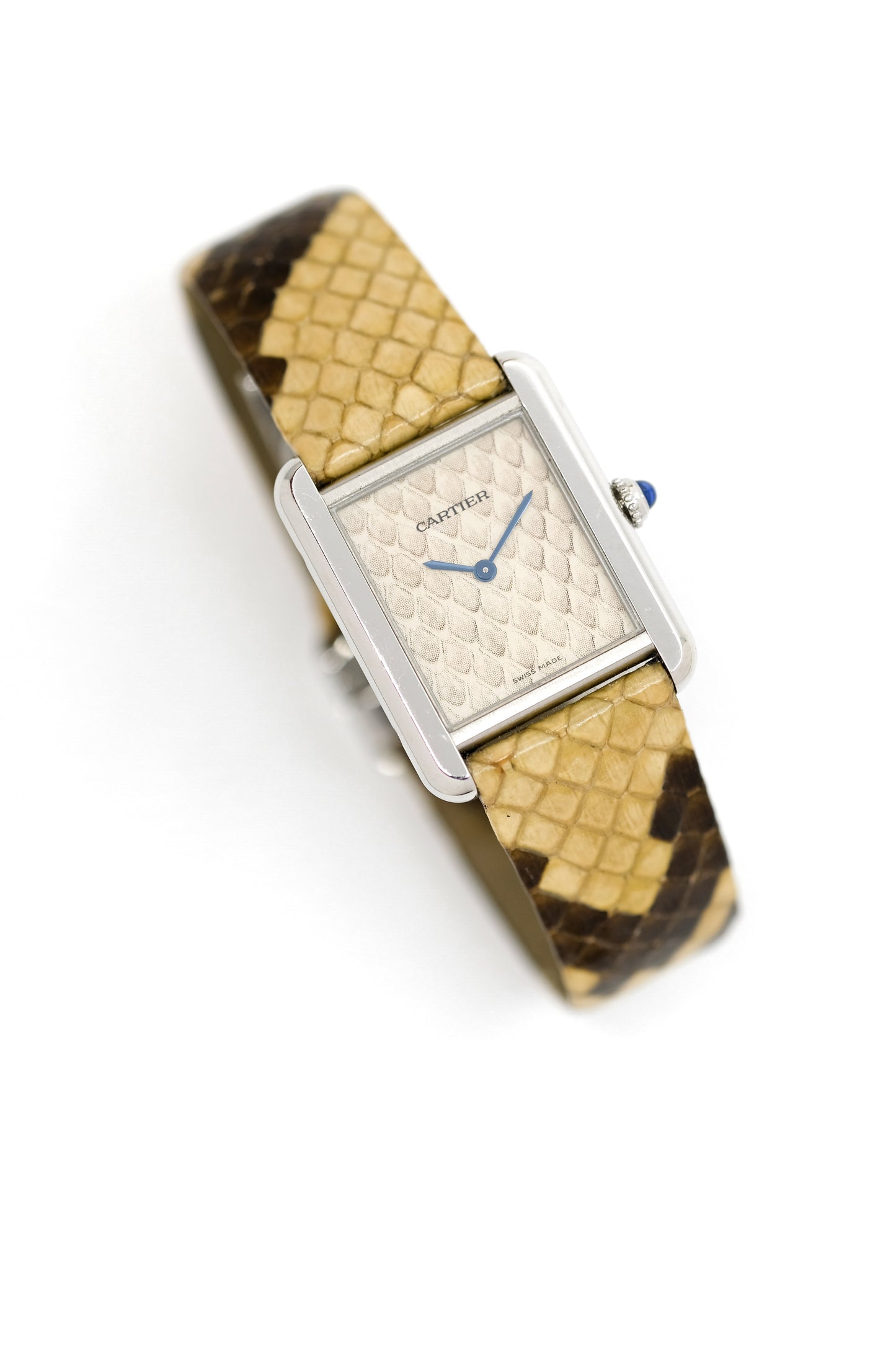 Cartier Tank Solo ref. 3170 "Python" - Acier - 2014 (full set)