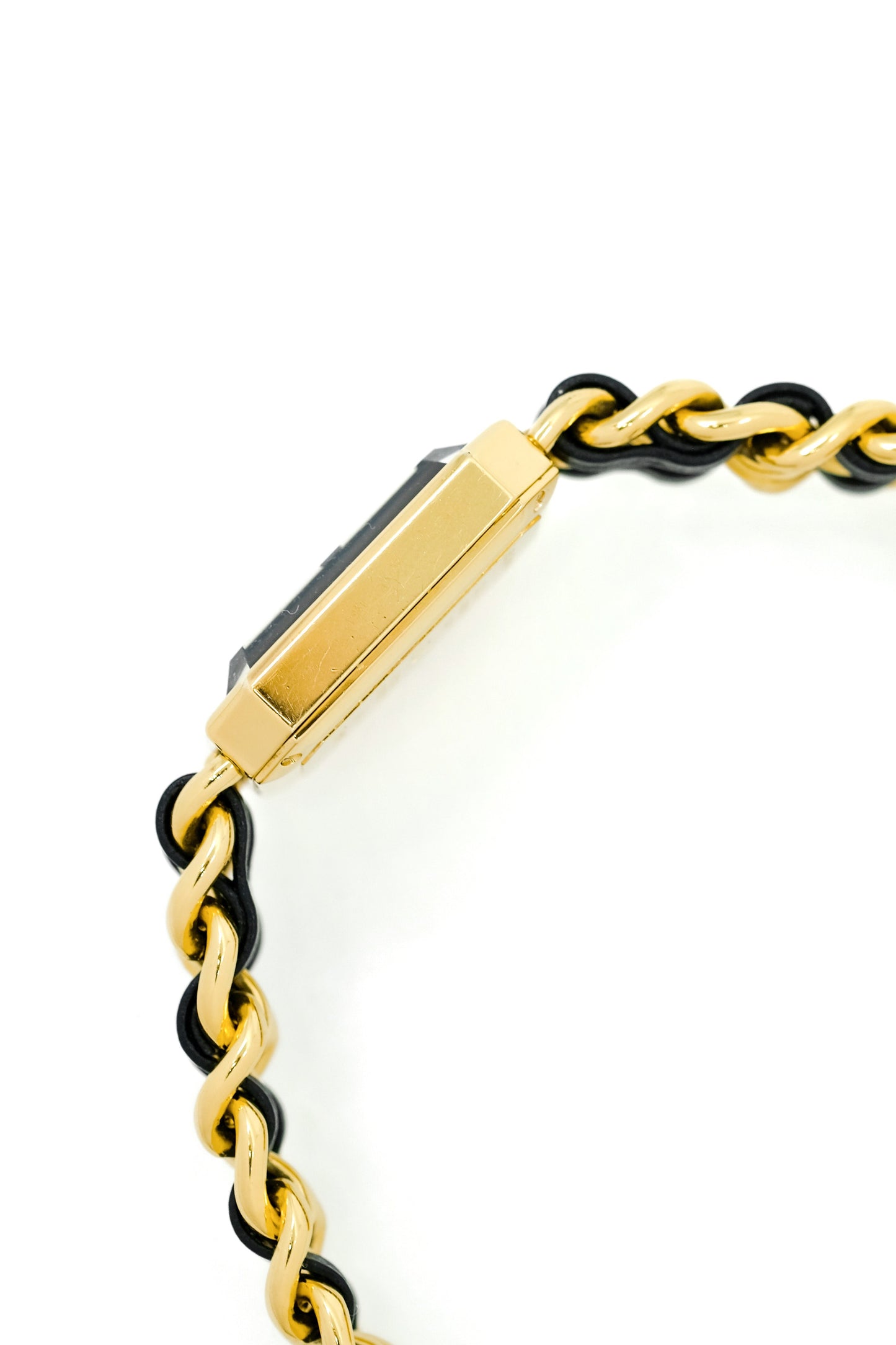 Chanel Première - Plaquée or & cuir - M