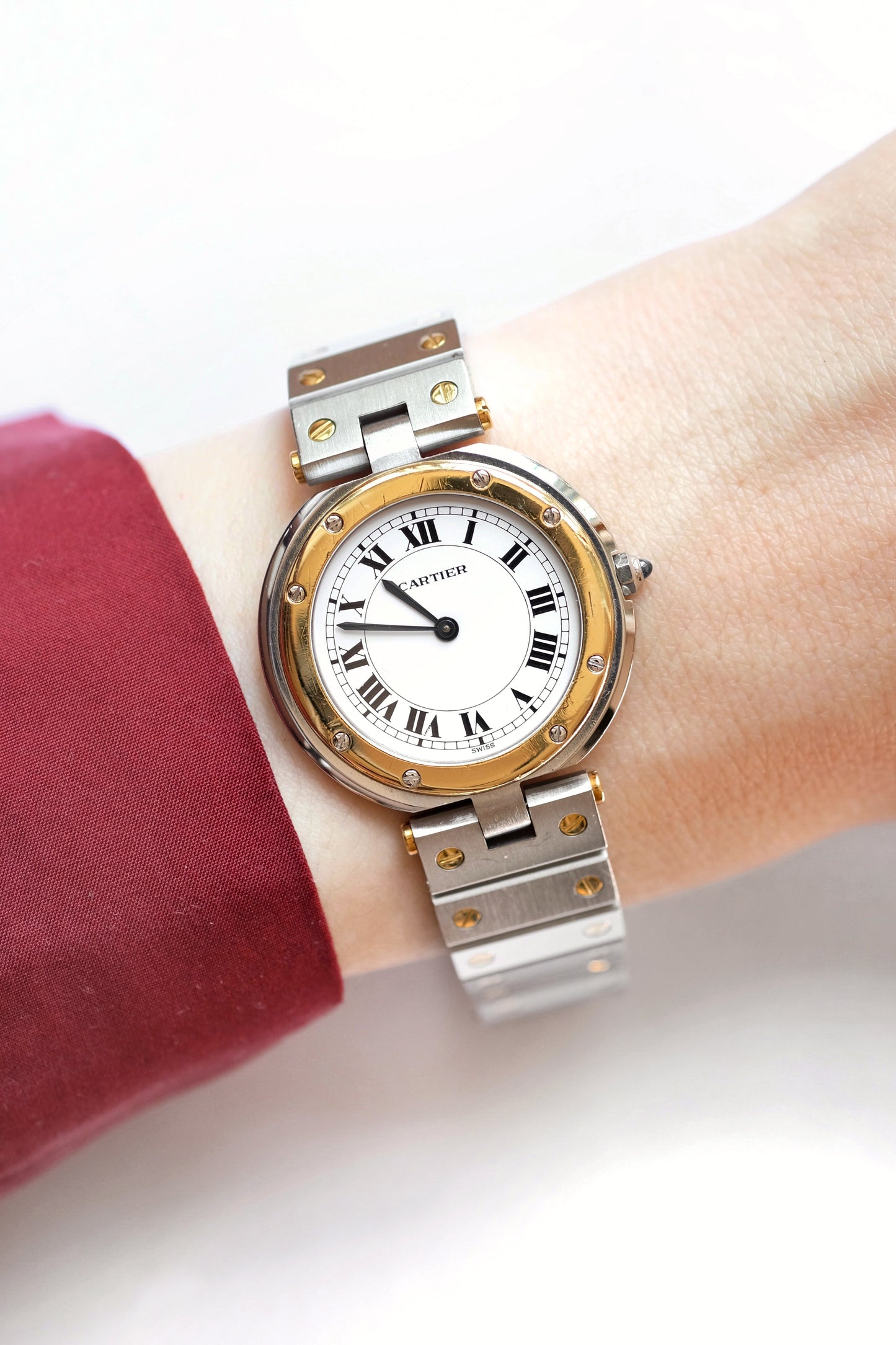 Cartier Santos "Vendôme" Or & Acier - Grand Modèle - v. 1980