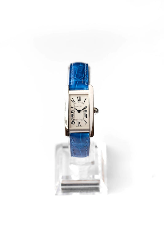 Cartier Tank Américaine Lady Or blanc - 2014 (full set)