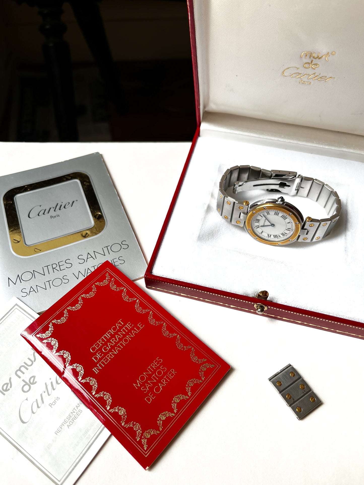 Cartier Santos "Vendôme" - Or et Acier - Full set - 1989