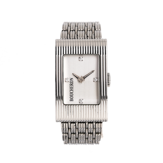 Boucheron Reflet Acier & Diamants Medium - v. 1990
