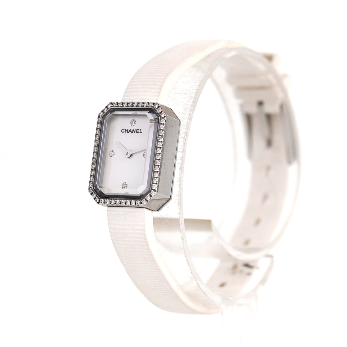 Chanel Première Mini - Steel & Diamonds - ref. H2433