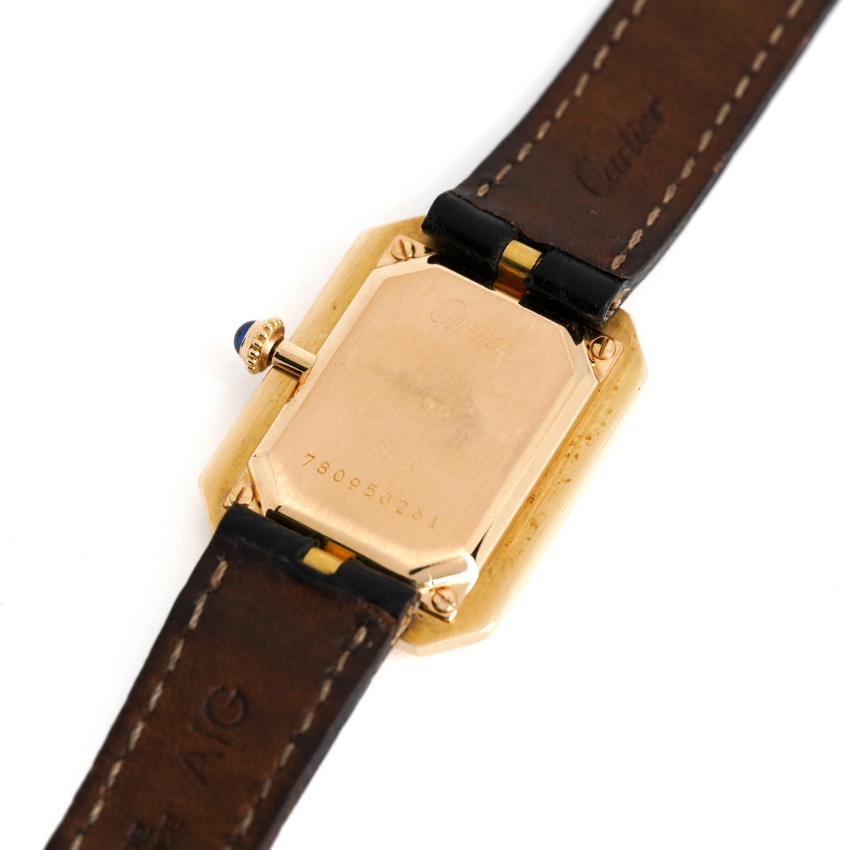 Cartier Cristallor "Paris" Or Jaune, réf. 78095 - Mécanique - v. 1970 (facture & pochette SAV)