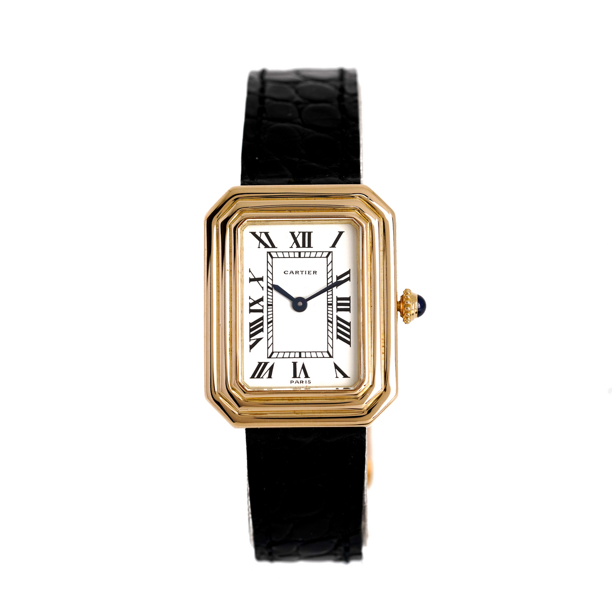 Cartier Cristallor "Paris" Or Jaune, réf. 78095 - Mécanique - v. 1970 (facture & pochette SAV)