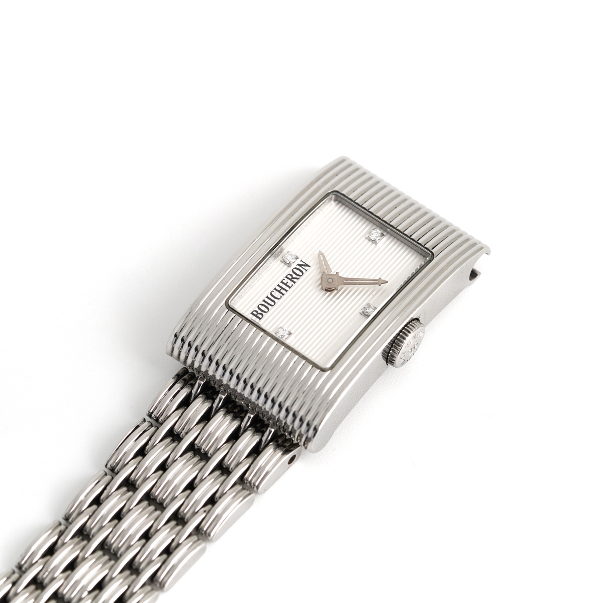 Boucheron Reflet Acier & Diamants Medium - v. 1990