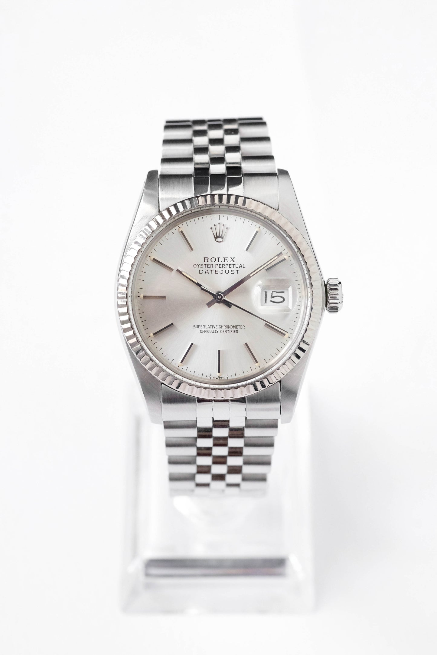 Rolex Datejust Silver Ref. 16014 - Full set - 1984