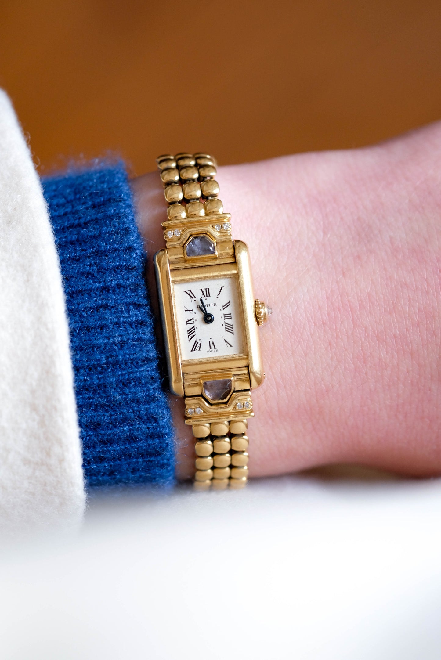 Cartier Tank Louis Cartier Mini on bracelet