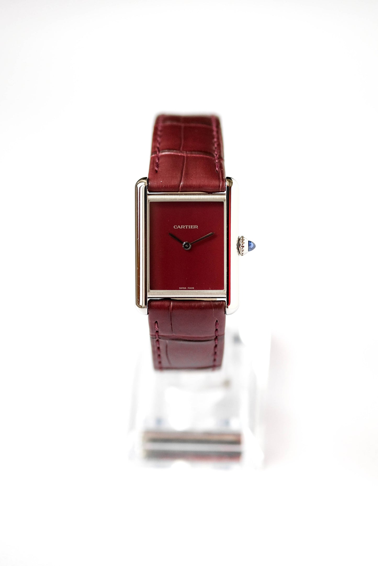 Cartier Tank Must Bordeaux - ref. 4323 - full set - 2021