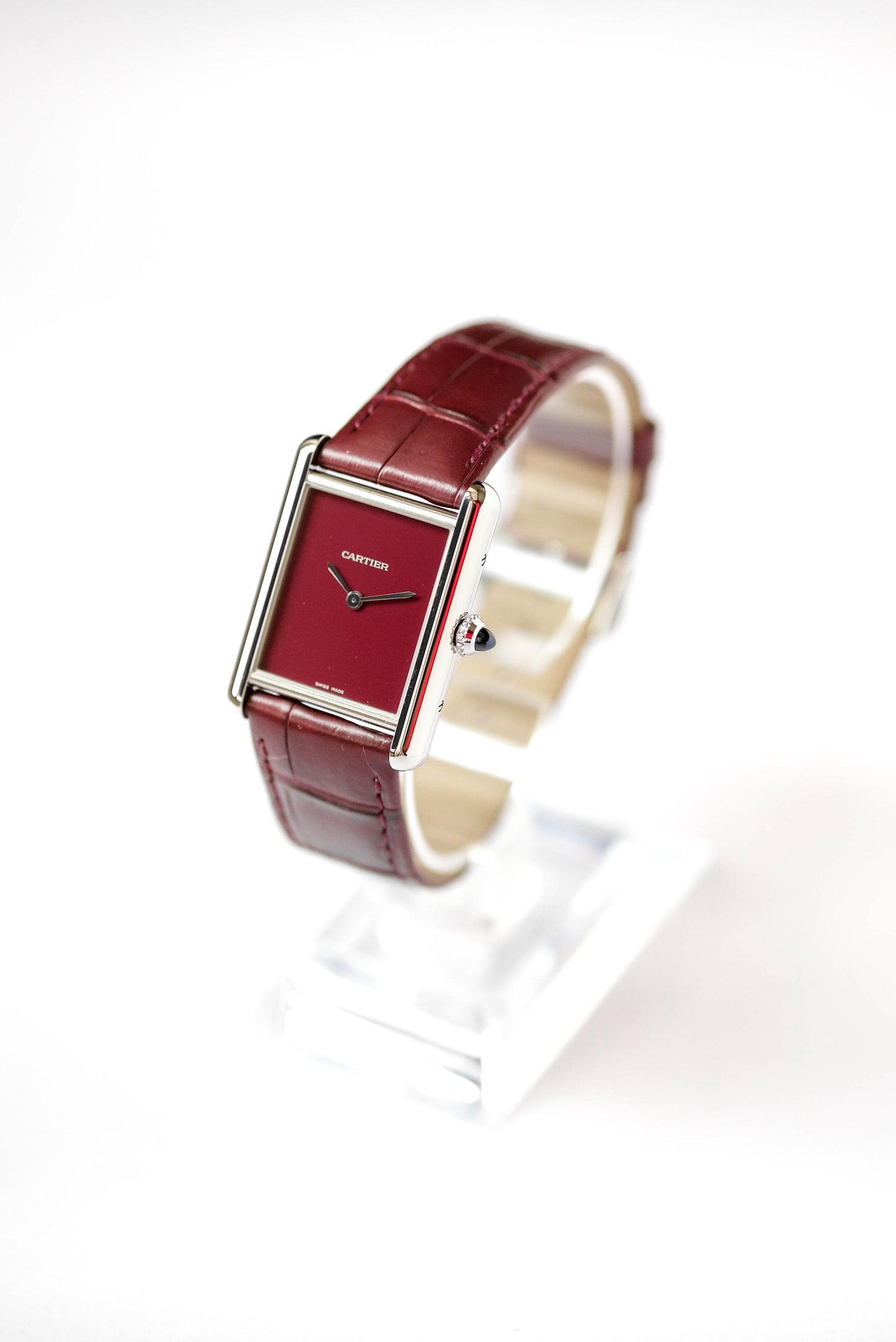 Cartier Tank Must Bordeaux - ref. 4323 - full set - 2021