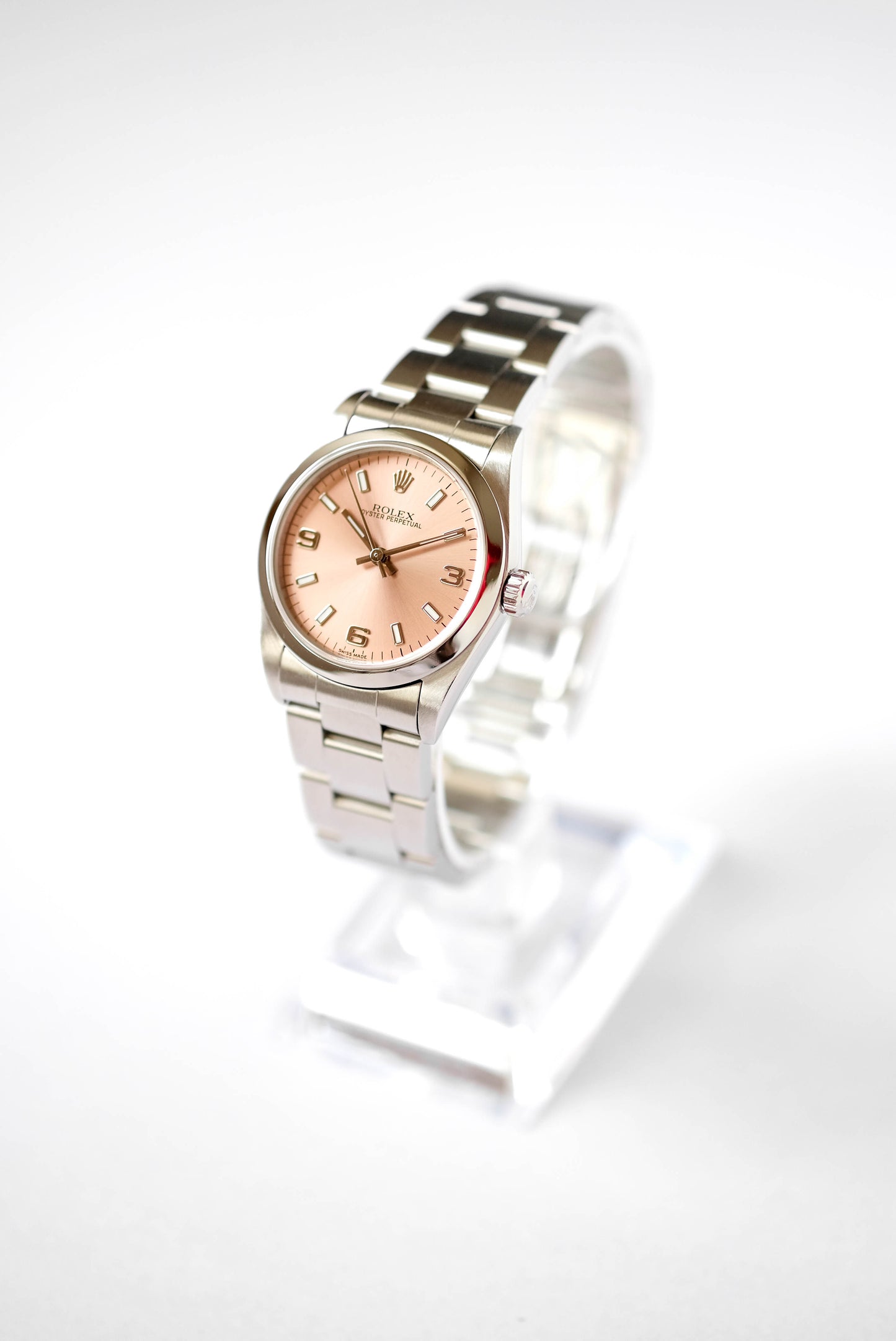 Rolex Oyster Perpetual Salmon pink Ref. 77080 - full set - 2005