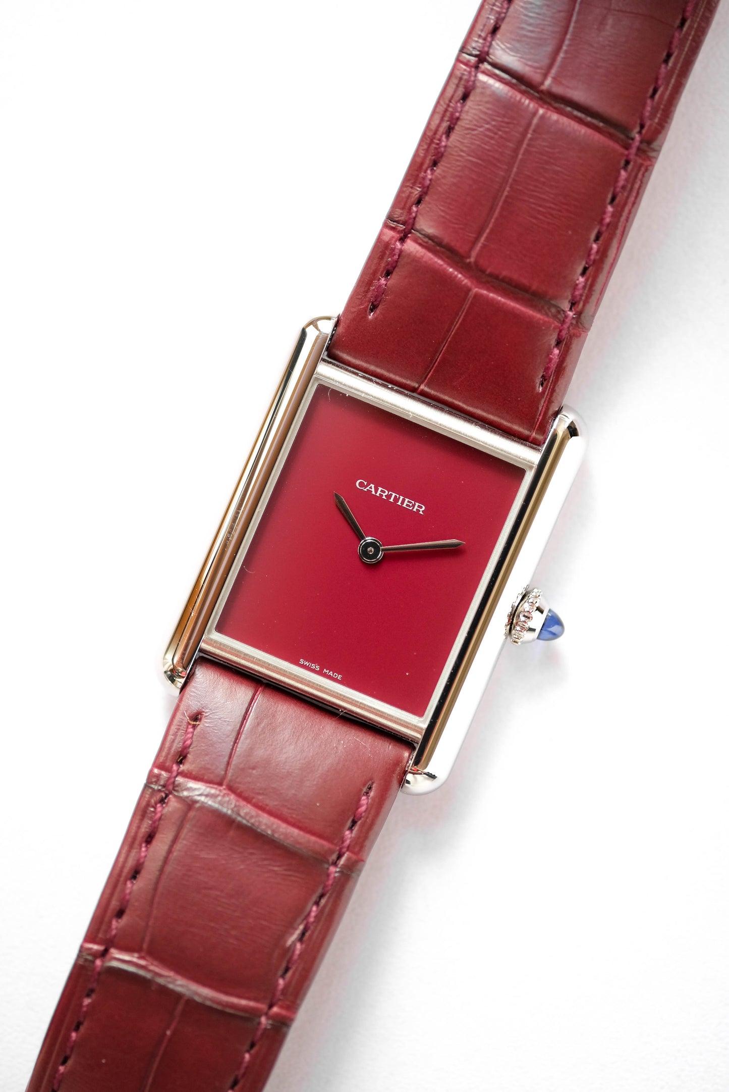 Cartier Tank Must Bordeaux - ref. 4323 - full set - 2021