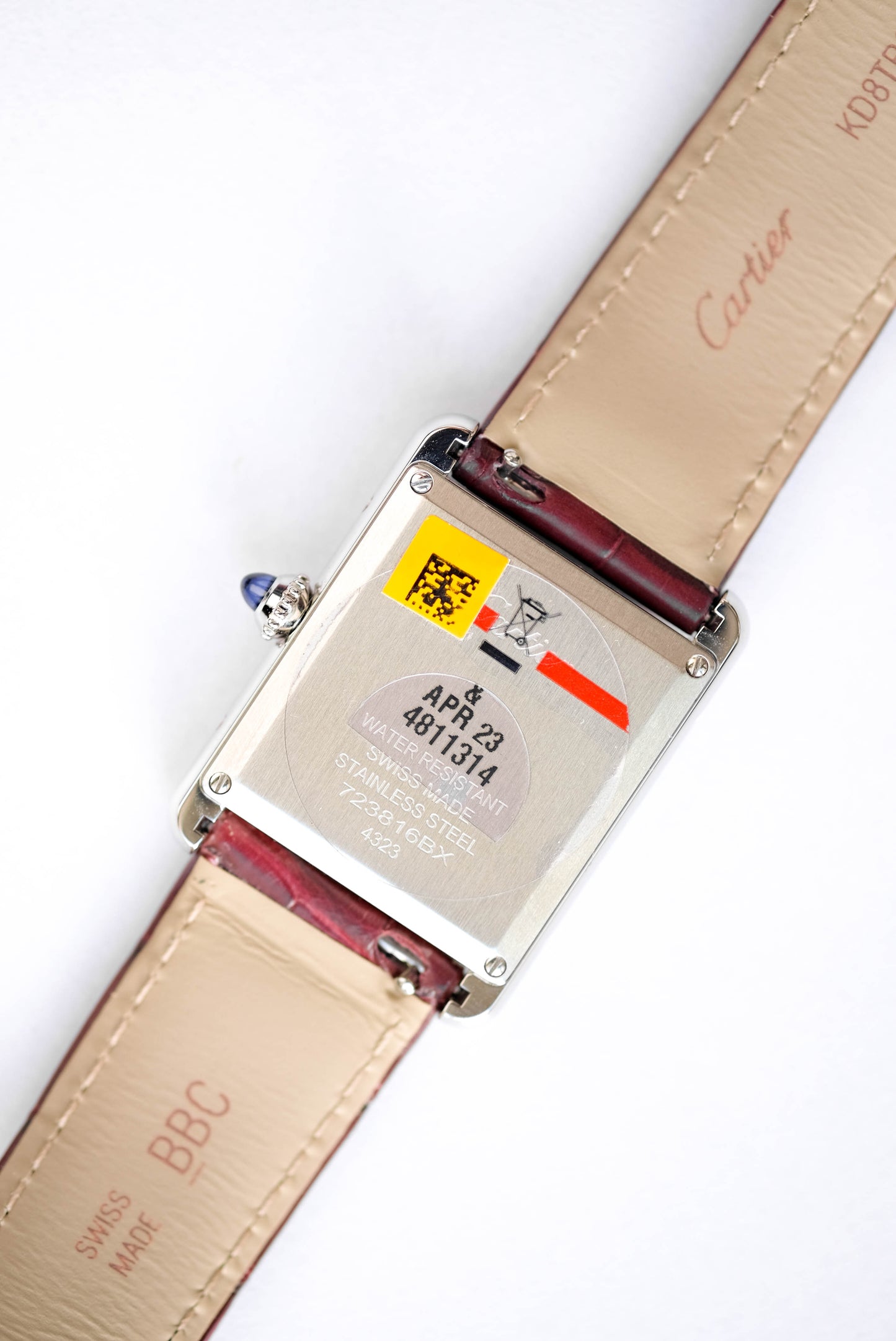 Cartier Tank Must Bordeaux - ref. 4323 - full set - 2021