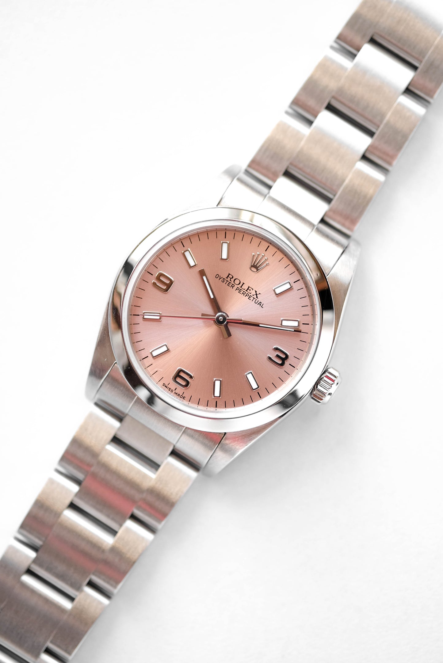 Rolex Oyster Perpetual Salmon pink Ref. 77080 - full set - 2005