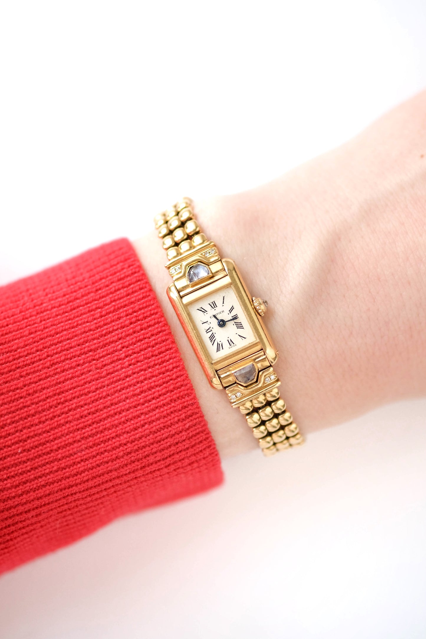 Cartier Tank Louis Cartier Mini on bracelet