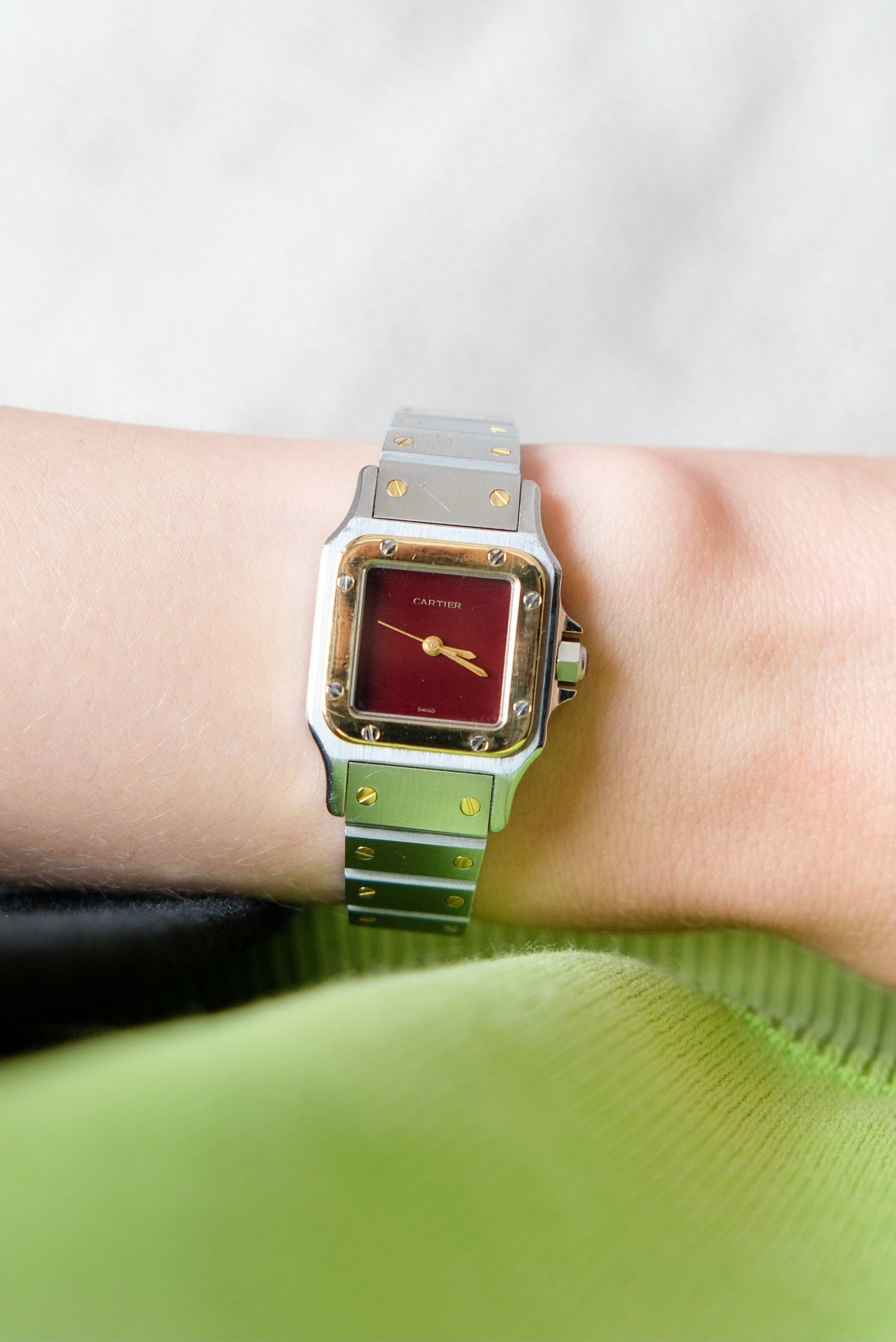 Cartier Santos red dial - 1990s